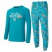 Miami Dolphins Concepts Sport Aqua Chestnut Long Sleeve Top & Pants Set