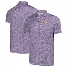 Minnesota Vikings Antigua Purple Field Ditsy Polo