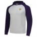 Minnesota Vikings Antigua Heather Gray/Purple Urgent Pullover Hoodie