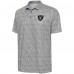 Las Vegas Raiders Antigua Heather Black Field Ditsy Polo