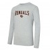 Cincinnati Bengals Concepts Sport Orange/Heather Gray Regulate Long Sleeve T-Shirt and Plaid Pant Set