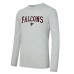 Футболка с длинным рукавом Atlanta Falcons Concepts Sport Red/Heather Gray Regulate and Plaid Pant Set