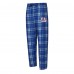 New York Giants Concepts Sport Royal/Heather Gray Regulate Long Sleeve T-Shirt and Plaid Pant Set