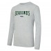 Seattle Seahawks Concepts Sport College Navy/Heather Gray Regulate Long Sleeve T-Shirt and Plaid Pant Set