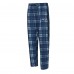 Seattle Seahawks Concepts Sport College Navy/Heather Gray Regulate Long Sleeve T-Shirt and Plaid Pant Set