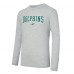 Miami Dolphins Concepts Sport Aqua/Heather Gray Regulate Long Sleeve T-Shirt and Plaid Pant Set