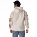 Unisex Minnesota Vikings The Wild Collective Cream Stacked Graphic Sleeve Fleece Hoodie