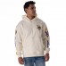 Unisex Minnesota Vikings The Wild Collective Cream Stacked Graphic Sleeve Fleece Hoodie