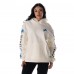 Толстовка Unisex Detroit Lions The Wild Collective Cream Stacked Graphic Sleeve Fleece