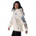 Толстовка Unisex Detroit Lions The Wild Collective Cream Stacked Graphic Sleeve Fleece