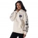 Unisex Las Vegas Raiders The Wild Collective Cream Stacked Graphic Sleeve Fleece Hoodie