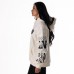 Unisex Las Vegas Raiders The Wild Collective Cream Stacked Graphic Sleeve Fleece Hoodie