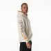 Unisex Pittsburgh Steelers The Wild Collective Cream Stacked Graphic Sleeve Fleece Hoodie