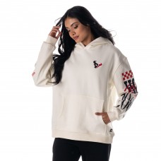 Толстовка Unisex Houston Texans The Wild Collective Cream Stacked Graphic Sleeve Fleece