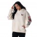 Толстовка Unisex Houston Texans The Wild Collective Cream Stacked Graphic Sleeve Fleece