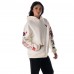 Толстовка Unisex Houston Texans The Wild Collective Cream Stacked Graphic Sleeve Fleece
