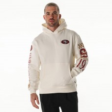 Unisex San Francisco 49ers The Wild Collective Cream Stacked Graphic Sleeve Fleece Hoodie Unisex San Francisco 49ers The Wild Collective Cream Stacked Graphic Sleeve Fleece Hoodie