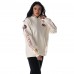 Unisex San Francisco 49ers The Wild Collective Cream Stacked Graphic Sleeve Fleece Hoodie