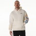 Unisex Los Angeles Chargers The Wild Collective Cream Stacked Graphic Sleeve Fleece Hoodie