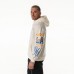 Unisex Los Angeles Chargers The Wild Collective Cream Stacked Graphic Sleeve Fleece Hoodie
