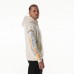 Unisex Los Angeles Chargers The Wild Collective Cream Stacked Graphic Sleeve Fleece Hoodie
