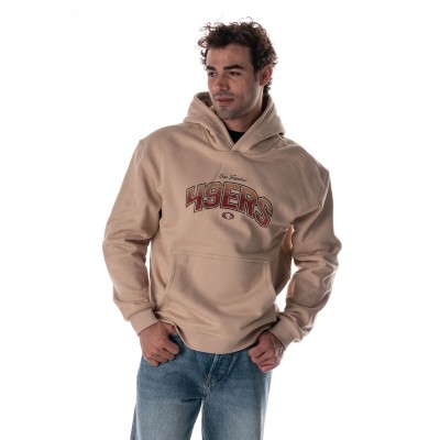 Unisex San Francisco 49ers The Wild Collective Tan Oversized Graphic Fleece Hoodie