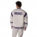 Unisex Minnesota Vikings The Wild Collective White Oversized Retro Full-Zip Jacket