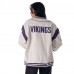 Unisex Minnesota Vikings The Wild Collective White Oversized Retro Full-Zip Jacket