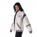 Unisex Minnesota Vikings The Wild Collective White Oversized Retro Full-Zip Jacket