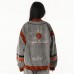 Unisex Cincinnati Bengals The Wild Collective Gray Oversized Retro Full-Zip Jacket
