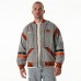 Unisex Cincinnati Bengals The Wild Collective Gray Oversized Retro Full-Zip Jacket
