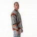 Unisex Cincinnati Bengals The Wild Collective Gray Oversized Retro Full-Zip Jacket