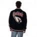 Unisex Arizona Cardinals The Wild Collective Black Jacquard Full-Zip Sweater