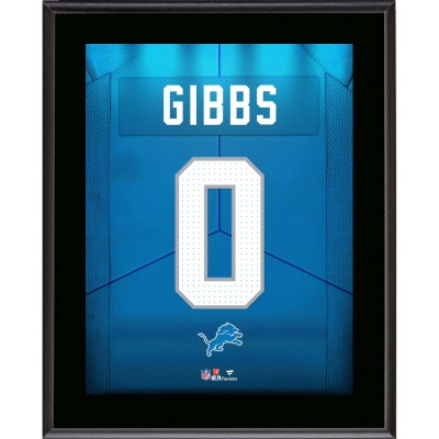 Jahmyr Gibbs Detroit Lions Fanatics Authentic 10.5 x 13 Alternate Jersey Number Sublimated Player Plaque