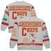 Kansas City Chiefs Mitchell & Ness Heather Gray All Over Print Vintage Fleece Crewneck Sweatshirt