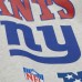 New York Giants Mitchell & Ness Heather Gray All Over Print Vintage Fleece Crewneck Sweatshirt
