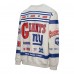 New York Giants Mitchell & Ness Heather Gray All Over Print Vintage Fleece Crewneck Sweatshirt