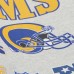 Los Angeles Rams Mitchell & Ness All Over Print Vintage Fleece Crewneck Sweatshirt - Heather Gray