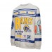 Los Angeles Rams Mitchell & Ness All Over Print Vintage Fleece Crewneck Sweatshirt - Heather Gray