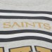 New Orleans Saints Mitchell & Ness Heather Gray All Over Print Vintage Fleece Crewneck Sweatshirt
