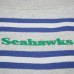 Seattle Seahawks Mitchell & Ness Heather Gray All Over Print Vintage Fleece Crewneck Sweatshirt