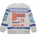 Кофта Denver Broncos Mitchell & Ness Heather Gray All Over Print Vintage Fleece Crewneck