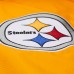 Pittsburgh Steelers Mitchell & Ness Gold/Black Tie Breaker Vintage Logo Lightweight Anorak Half-Zip Windbreaker