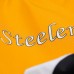 Pittsburgh Steelers Mitchell & Ness Gold/Black Tie Breaker Vintage Logo Lightweight Anorak Half-Zip Windbreaker