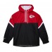 Kansas City Chiefs Mitchell & Ness Red/Black Tie Breaker Vintage Logo Lightweight Anorak Half-Zip Windbreaker