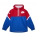 Buffalo Bills Mitchell & Ness Red/Royal Tie Breaker Vintage Logo Lightweight Anorak Half-Zip Windbreaker