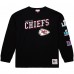Kansas City Chiefs Mitchell & Ness Black Training Camp Vintage Logos Long Sleeve T-Shirt