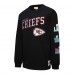 Kansas City Chiefs Mitchell & Ness Black Training Camp Vintage Logos Long Sleeve T-Shirt