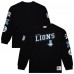 Футболка с длинным рукавом Detroit Lions Mitchell & Ness Black Training Camp Vintage Logos