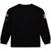 Los Angeles Chargers Mitchell & Ness Black Training Camp Vintage Logos Long Sleeve T-Shirt